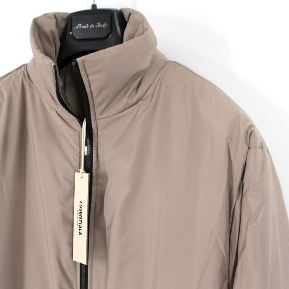 Essentials Fear Of God Storm Jacket Desert Taupe Coat Drawstring Waist M NEW - Picture 3 of 9